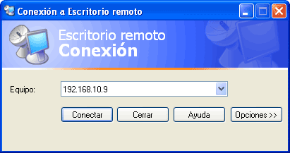 Conexión a equipo remoto