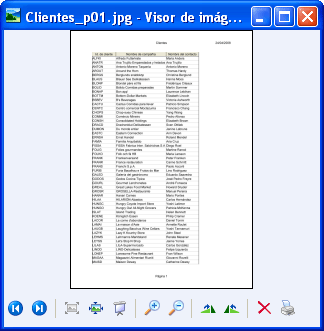 Informe convertido en el visor de imágenes predeterminado.