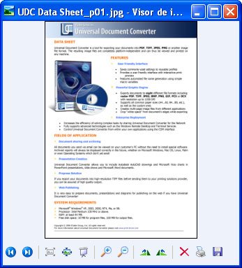 Documento convertido en el Visor de imágenes y fax de Windows.
